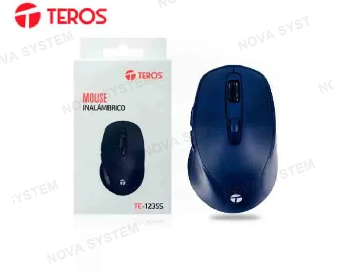 TEROS MOUSE TEROS (TE-1235S) WIRELESS, BLUE