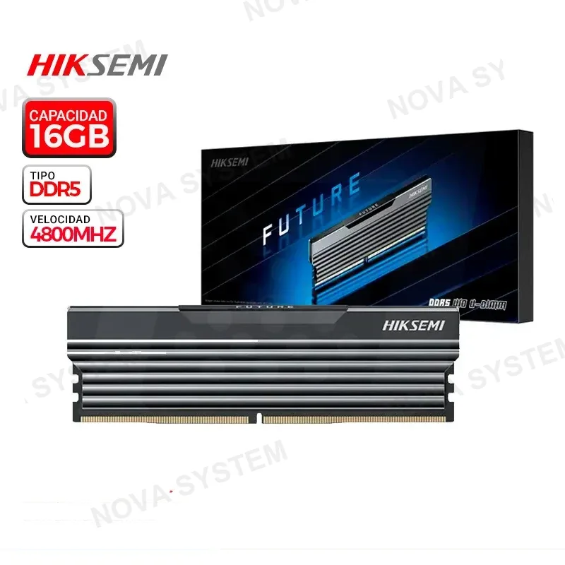 HIKSEMI MEM. RAM HIKSEMIN FUTURE BLACK 16GB DDR5 4800 Mhz