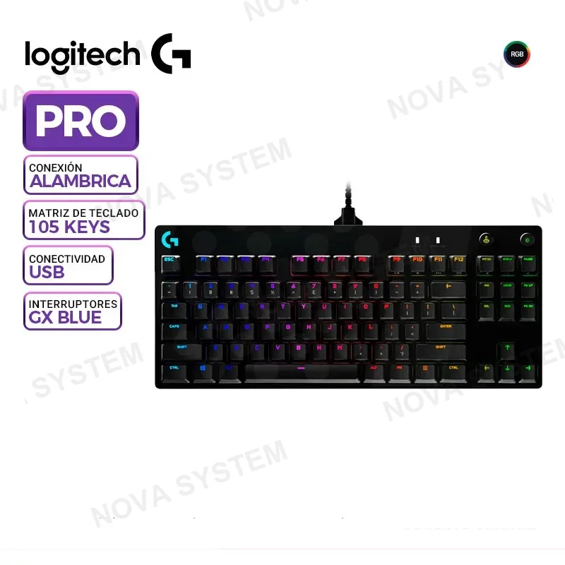 LOGITECH TECLADO MECANICO LOGITECH PRO RGB BLACK