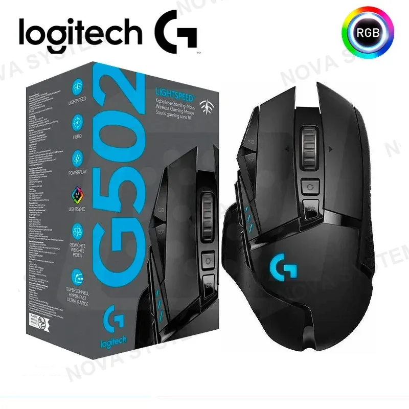 LOGITECH MOUSE GAMING LOGITECH G502 LIGHTSPEED WIRELESS BLACK