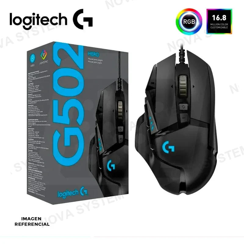 LOGITECH MOUSE LOGITECH GAMING G502 HERO RGB