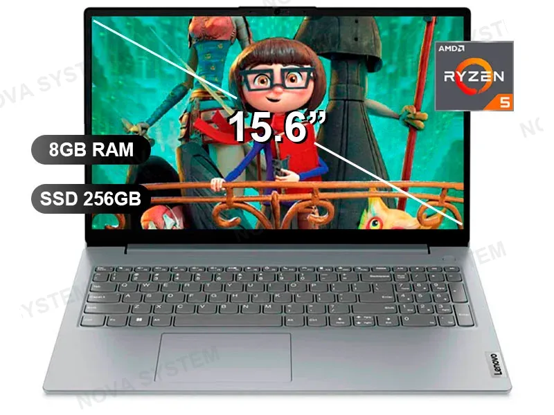 LENOVO LAPTOP LENOVO V15 G4 AMN RYZEN 5 7520U/ 8GB/ SSD256GB/ FREE/ 15.6/ 82YU00X6LM