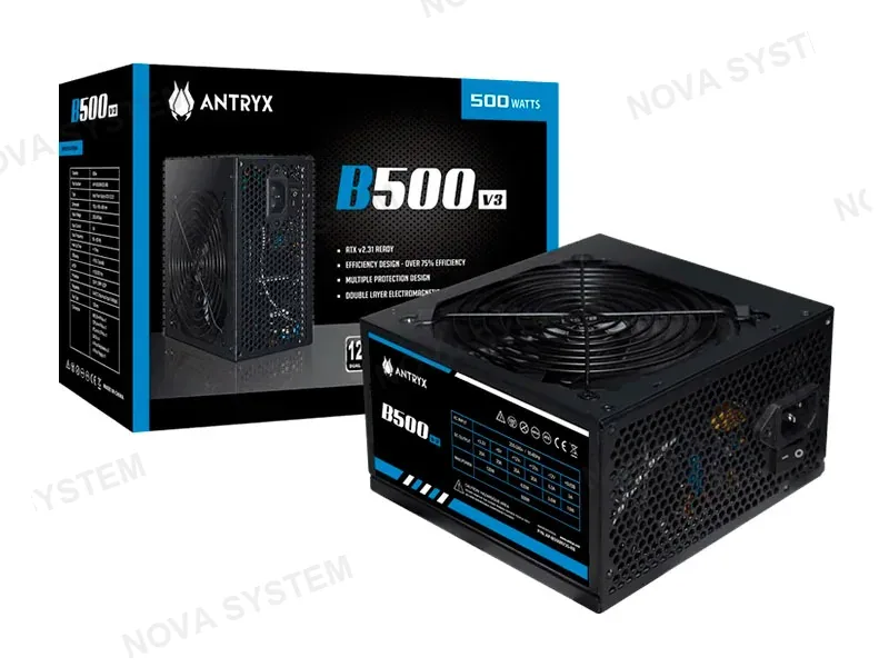 ANTRYX FUENTE DE PODER ANTRYX B500W V3 ATX 2.3 BOX (AP-B500V3)