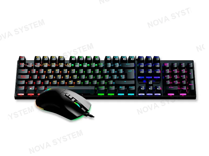 ANTRYX TECLADO Y MOUSE MECANICO ANTRYX GC-3100 BLACK/ RED AGC-3100KRE-SP