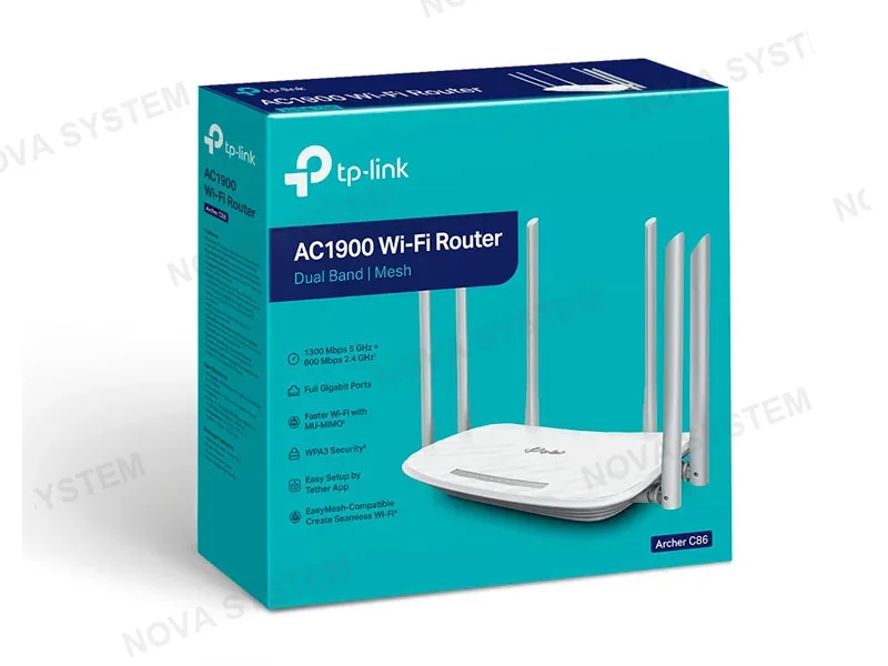 TP-LINK ROUTER TP-LINK ARCHER C86 AC1900 DOBLE BANDA WIRELESS