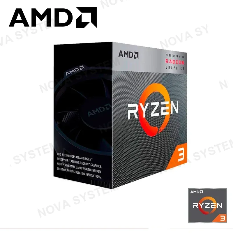 AMD PROCESADOR AMD RYZEN 3 3200G 3.60GHZ HASTA 4.00GHz 6MB 4 CORE AM4 (PN:YD3200C5FHBOX)