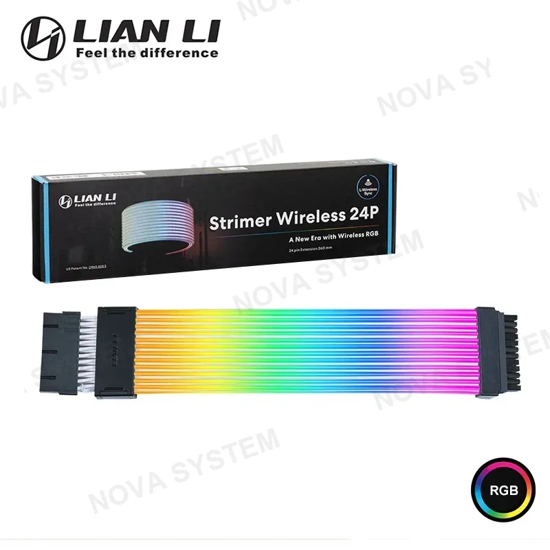 Lian Li CABLE DE EXTENSION LIAN LI STRIMER WIRELESS 24 PINES RGB (PN:LIPW24-1W)