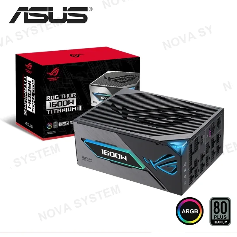 ASUS FUENTE DE PODER ASUS ROG THOR III 1600W AURA EDITION 80 PLUS TITANIUM FULL MODULAR