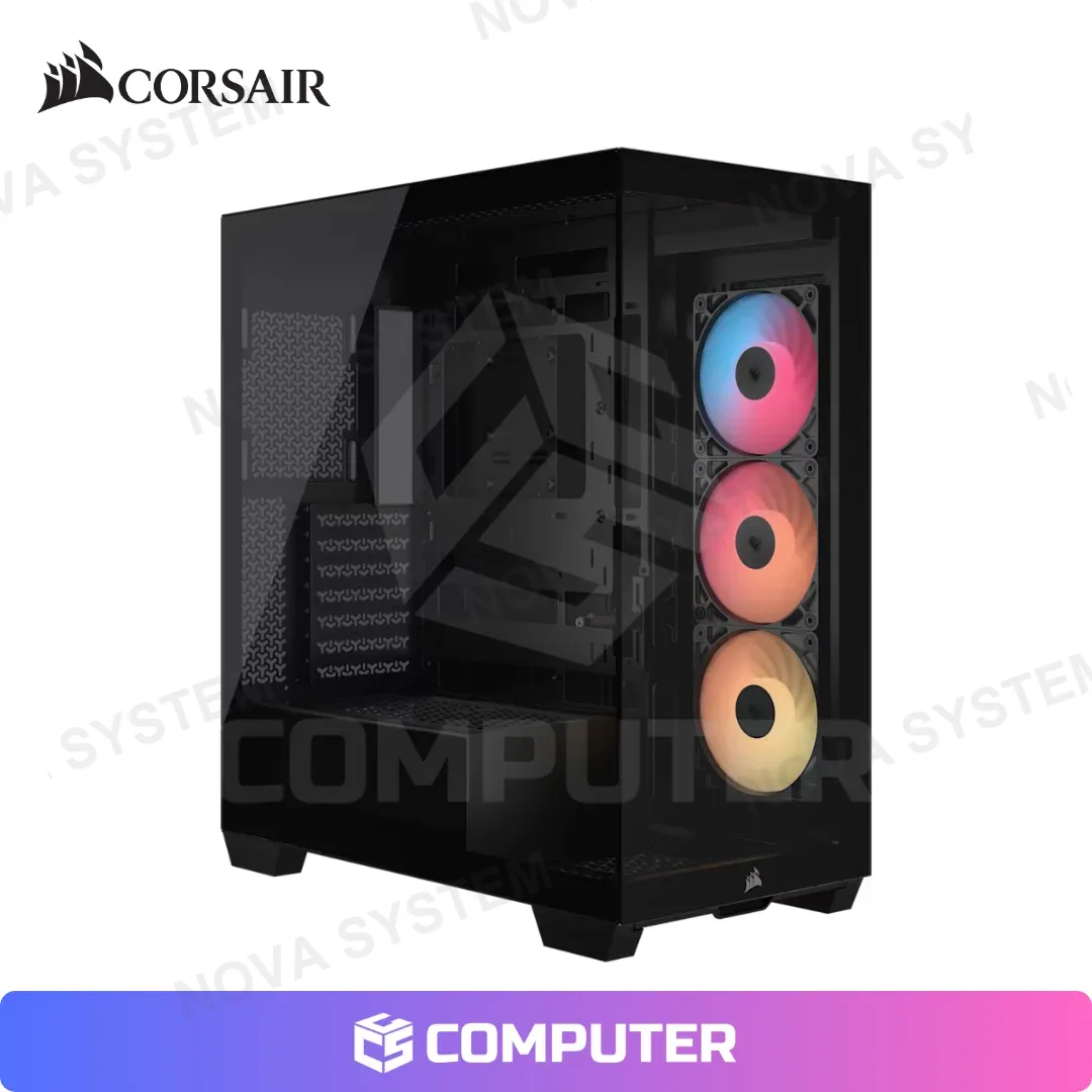 Corsair CASE CORSAIR 3500X RS-R ARGB BLACK SIN FUENTE VIDRIO TEMPLADO MID TOWER