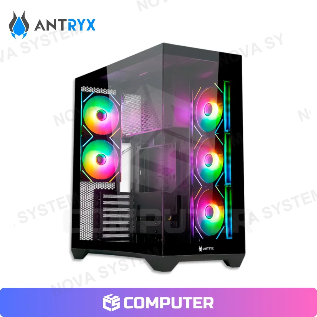 Antryx CASE ANTRYX FX 970 PRO BLACK ARGB 5FAN 140MM