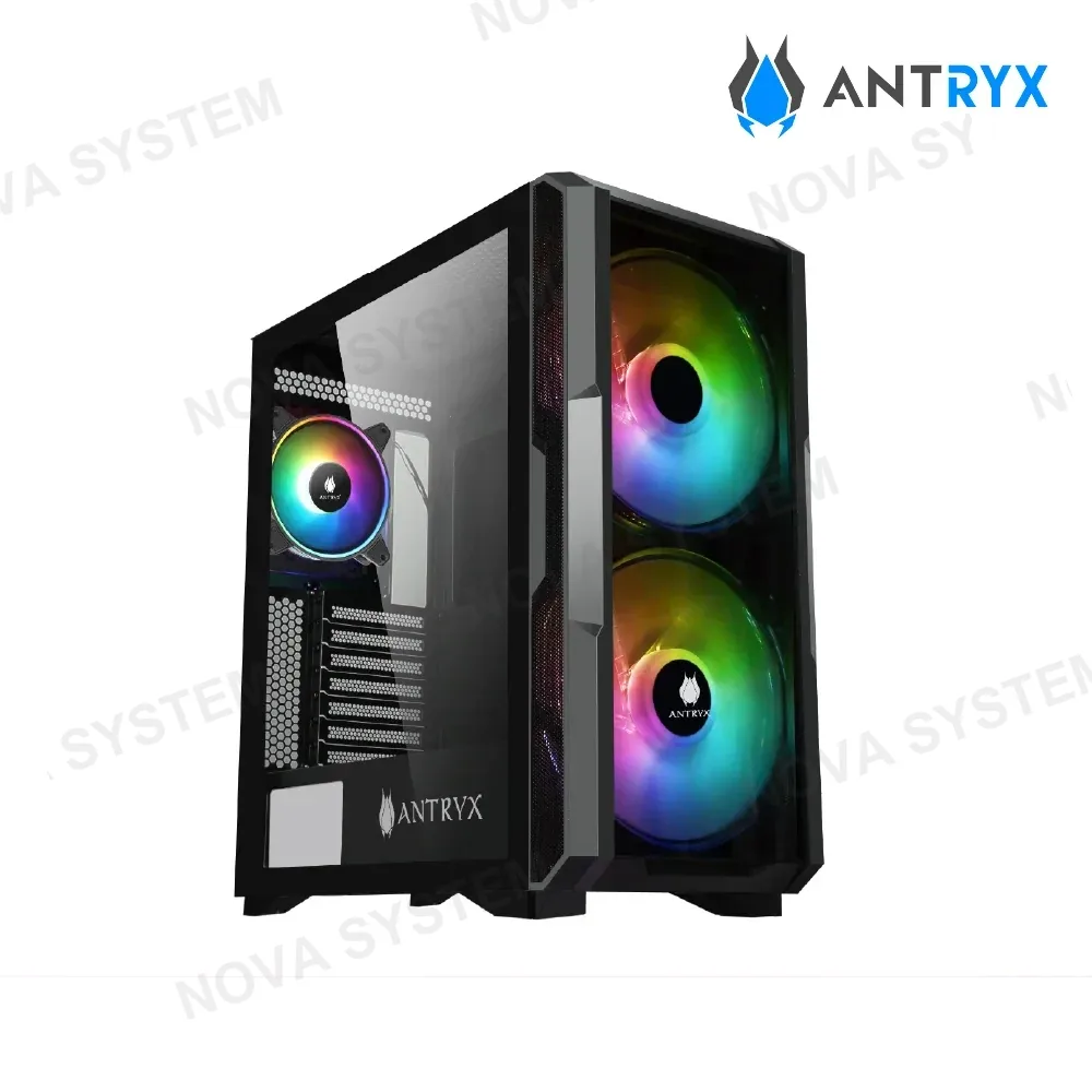 Antryx CASE ANTRYX FX CRUISER BLACK, ARGB FAN X3, VIDRIO TEMPLADO &MESH (AC-FX573K)