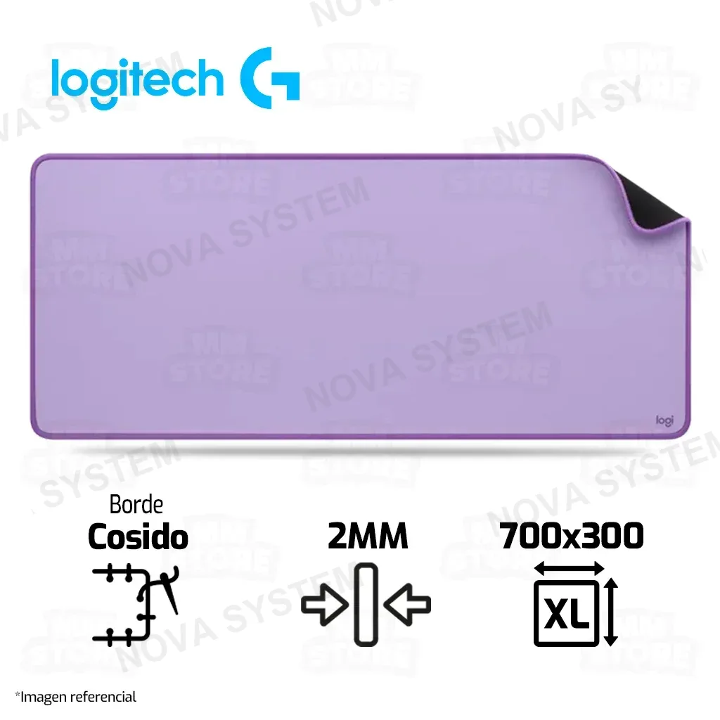 Logitech PAD MOUSE LOGITECH DESKPAD ANTI SALPICADURAS SERIES DESK MAT 300 X 700MM ( 956-000036 ) LAVANDA