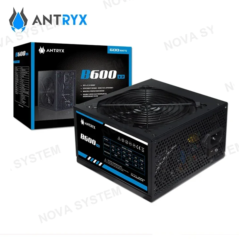 Antryx FUENTE DE PODER ANTRYX B600 V3 ( AP-B600RV3S-R ) 600W