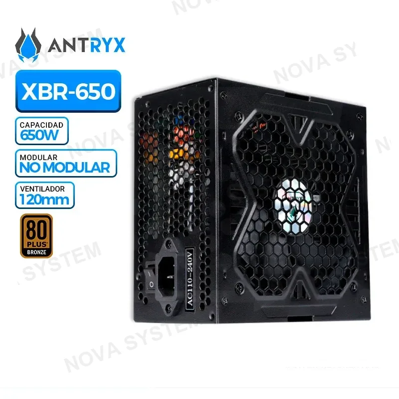 Antryx FUENTE DE PODER ANTRYX XBR 650W ( XBR-650W ) BRONZE | COLOR BLANCO
