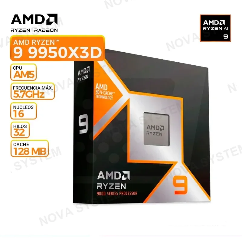 AMD PROCESADOR AMD RYZEN 9 9950X3D