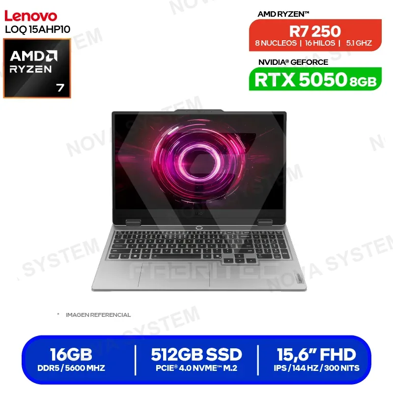 ( 83JG007VLM ) LAPTOP LENOVO LOQ 15AHP10 ( 83JG007VLM ) | AMD RYZEN 7