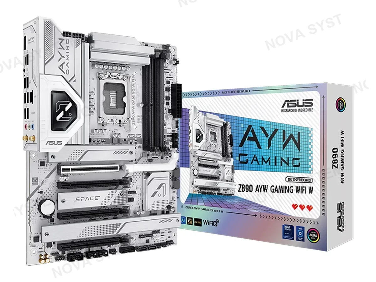 ASUS PLACA MADRE ASUS Z890 AYW GAMING WIFI W (Z890-AYM-GAMING-WIFI) SOCKET LGA 1851, RAM DDR5