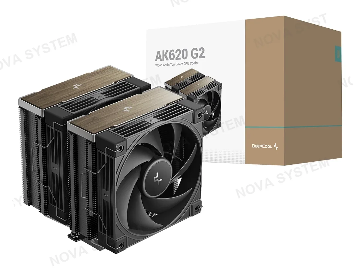 DEEPCOOL COOLER PARA PROCESADOR DEEPCOOL AK620 G2 (R-AK620G2-BKNNMN-GJD) 2 VENTILADORES