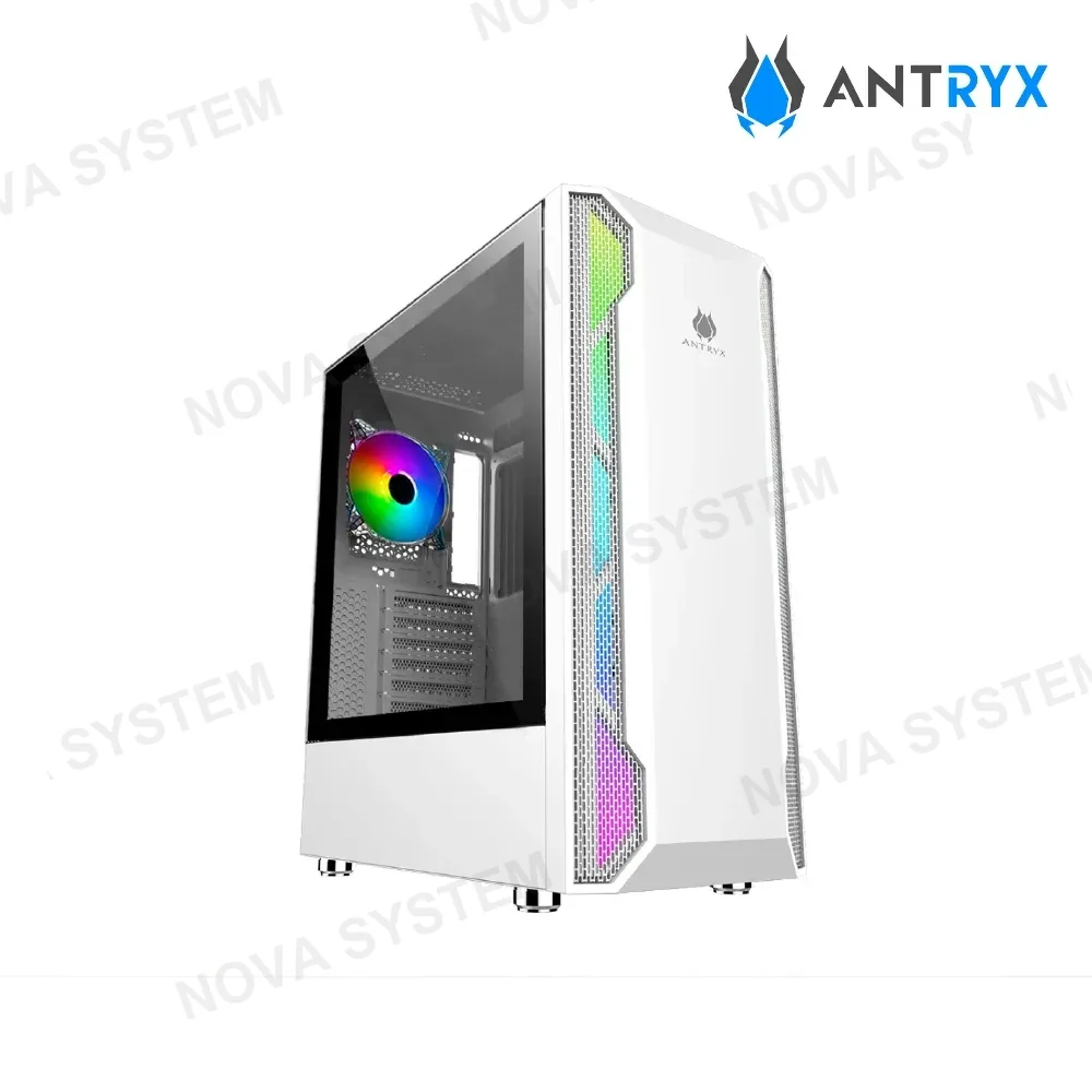 CASE ANTRUX RX 430 WHITE ( AC-RX430W ) S/FUENTE | 1 FAN ARGB | VIDRIO TEMPLADO