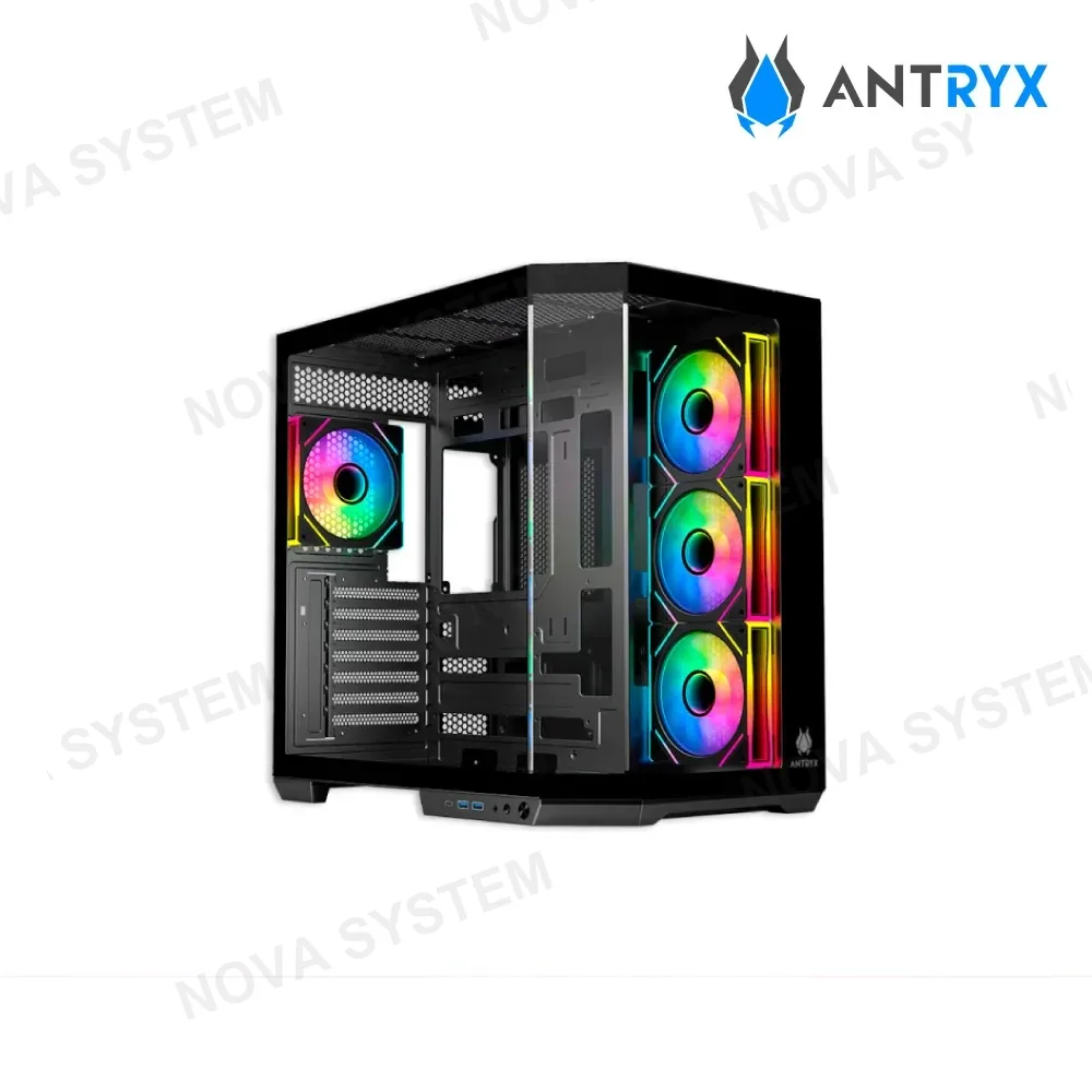 ANTRYX CASE ANTRYX INFINITY FX800 ( AC-FX800K ) S/FUENTE | NEGRO | 4 FANES | LED ARGB