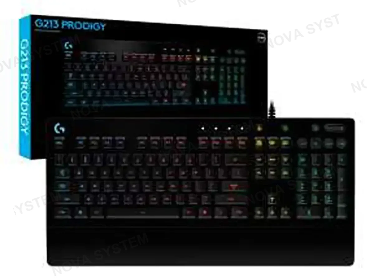 LOGITECH TECLADO GAMER LOGITECH G213 PRODIGY (920-008084) SEMI MECANICO, LED RGB