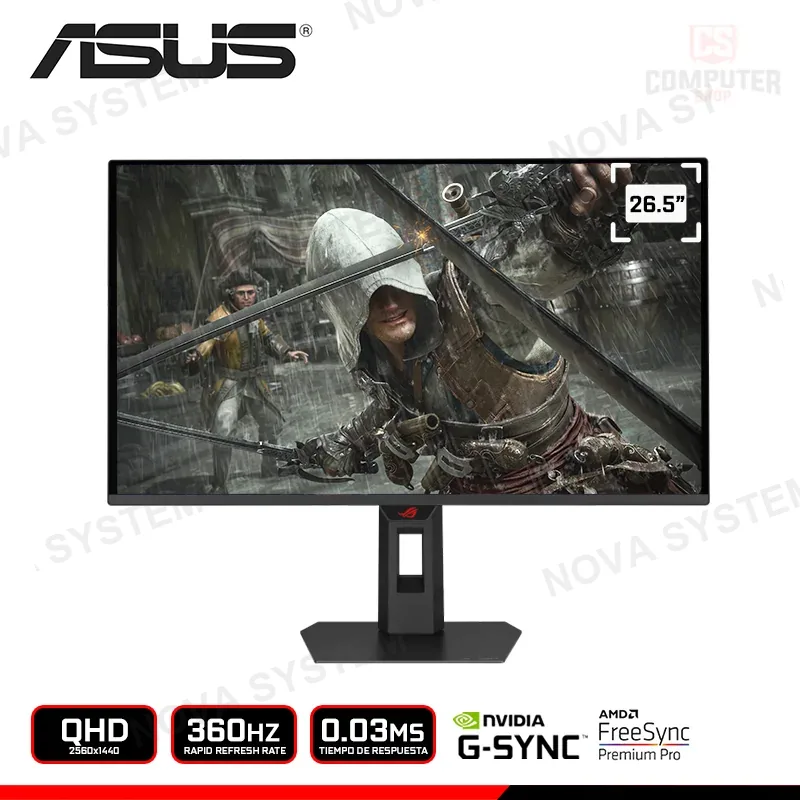 ASUS MONITOR ASUS ROG STRIX OLED XG27AQDNG | 26.5" | QHD 2560*1440 | 360HZ | 0.03MS | QD-OLED (90LM0CH0-B019I1)