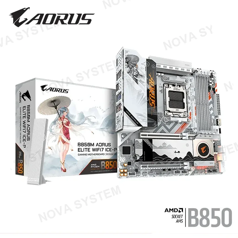 AMD PLACA AORUS B850M ELITE WIFI7 ICE-P M.ATX DDR5 AMD AM5 (PN:9MB85ME7P-00-G11) COMPUTERSHOP