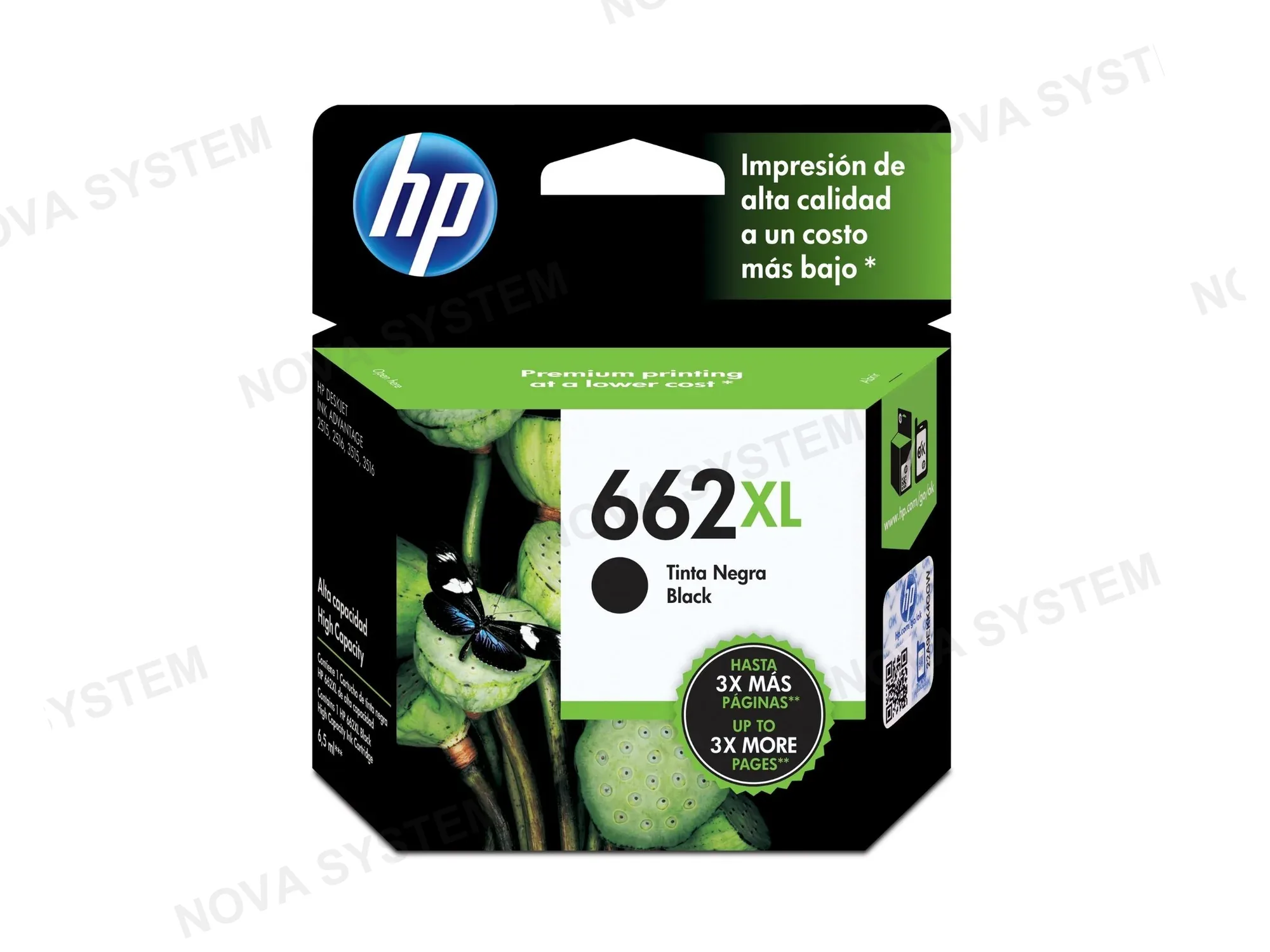 HP CARTUCHO DE TINTA HP 662XL NEGRO (CZ105AL) 2515/3515