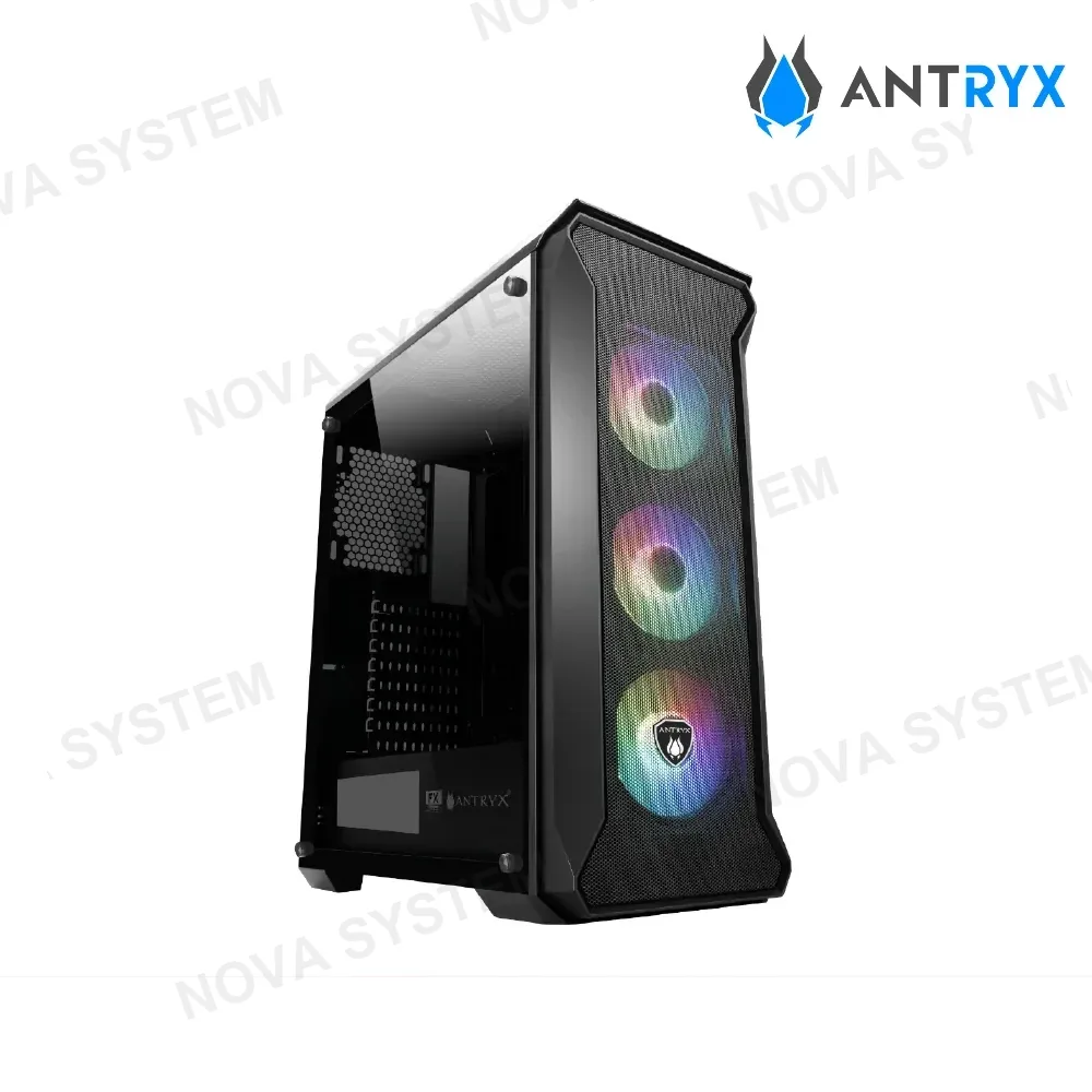 ANTRYX CASE ANTRYX FX SENTRY ( AC-FX260K-T3DR ) S/FUENTE | NEGRO | 1 VENTANA ACRILICO | | LED- ARGB X3