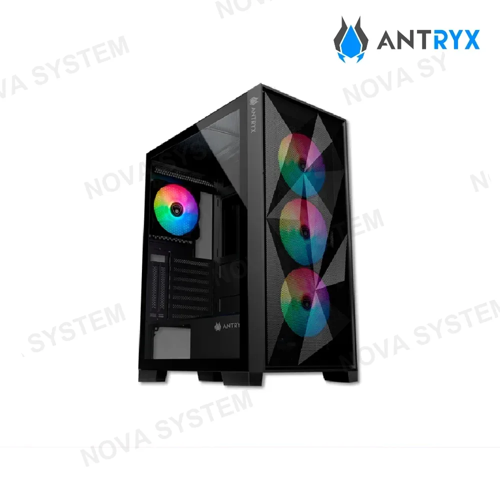 ANTRYX CASE ANTRYX RX-250 ( AC-RX250KFR ) S/ FUENTE | NEGRO | X4 FAN | LED FRGB