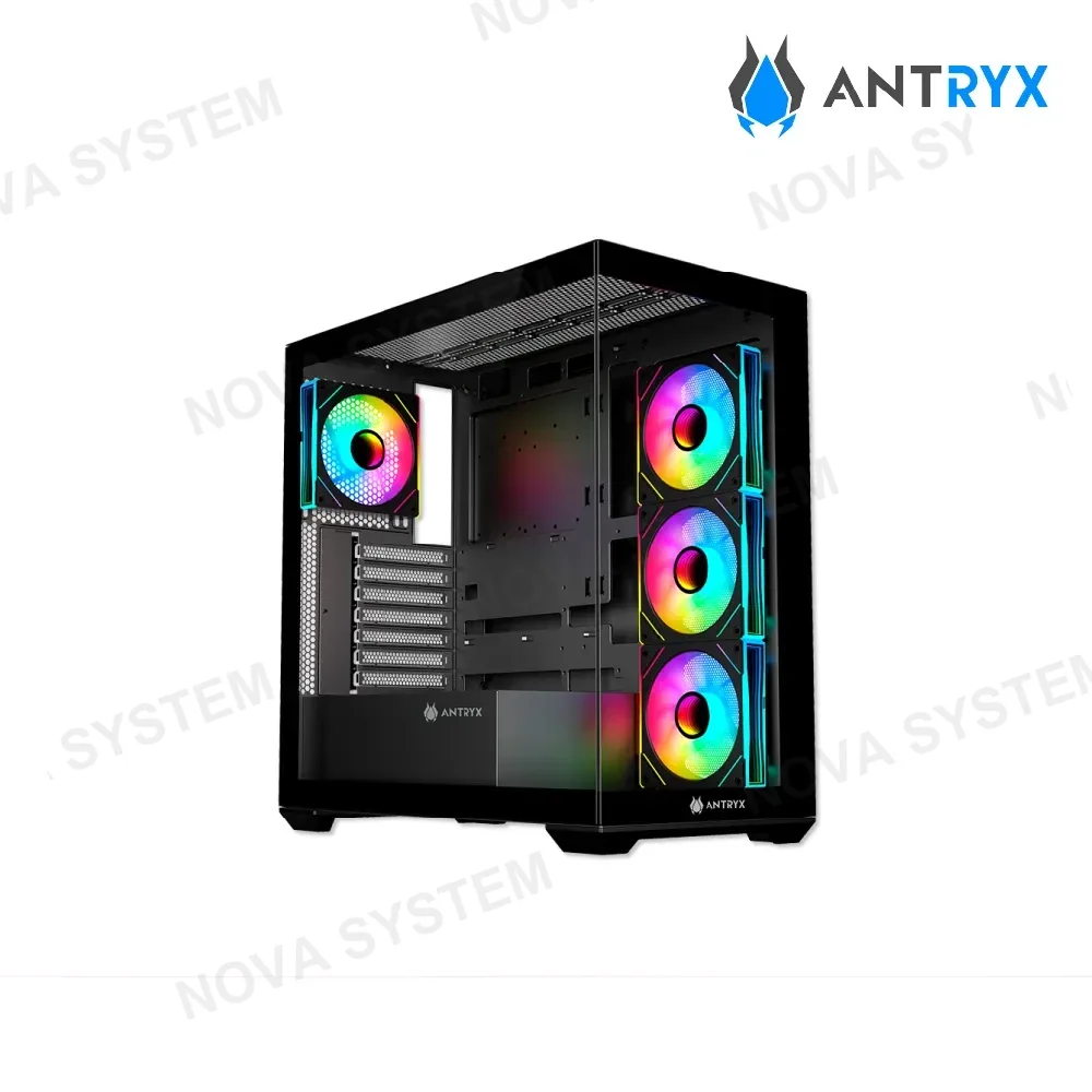ANTRYX CASE ANTRYX FX 750 ( AC-FX750K ) S/FUENTE | NEGRO | FAN X4 ARGB | TIPO C