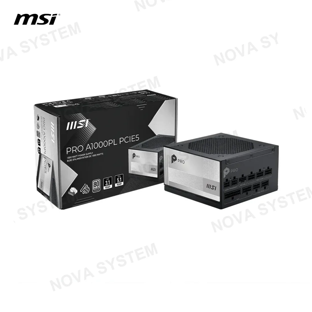 MSI FUENTE DE PODER MSI PRO A1000PL 80PLUS PLATINIUM/FULL MODULAR/PCIE5