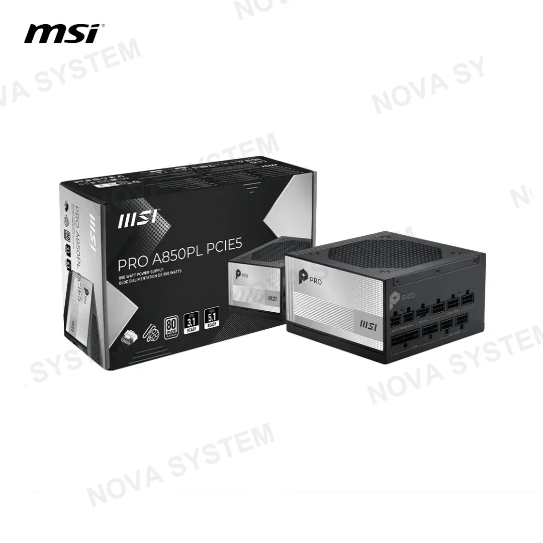 MSI FUENTE DE PODER MSI PRO A850PL 80PLUS PLATINUM/FULL MODULAR/PCIE5