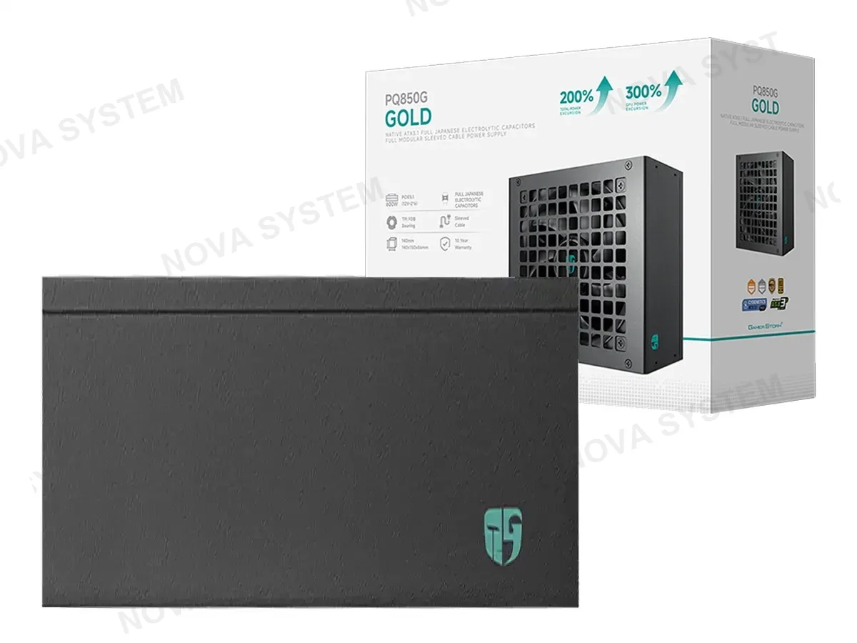 DEEPCOOL FUENTE DE PODER DEEPCOOL 850W PQ850G (R-PQ850G-FD1B-JGUS-V1) ATX, 80 PLUS GOLD, MODULAR, NEGRO-34080