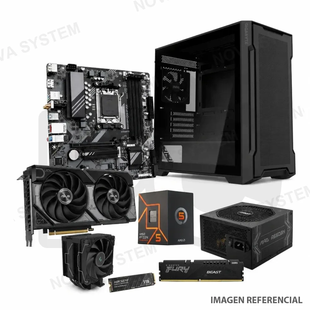 PC Gamer Ryzen 5 7600X RTX 5060 8GB WiFi