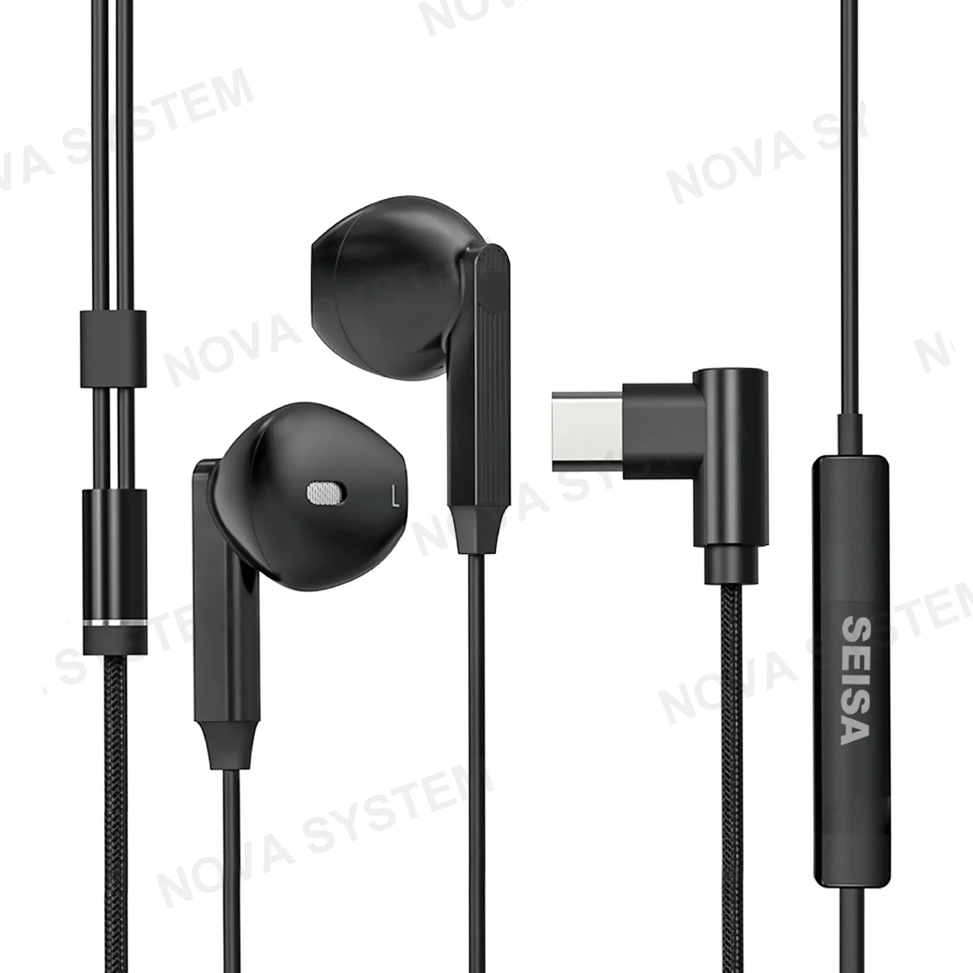 SQ-EJ26C Type C Audifono Tipo Boton Ajuste De Volumen Con Cable