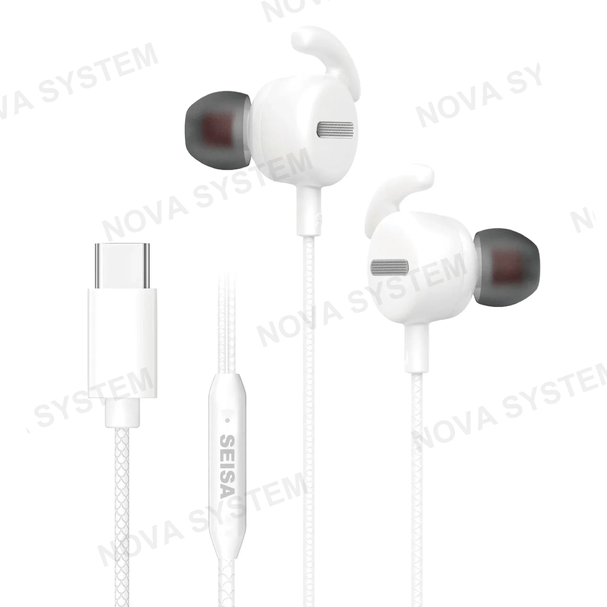 SQ-EJ21C Type C Audifono Tipo Boton Ajuste De Volumen Con Cable