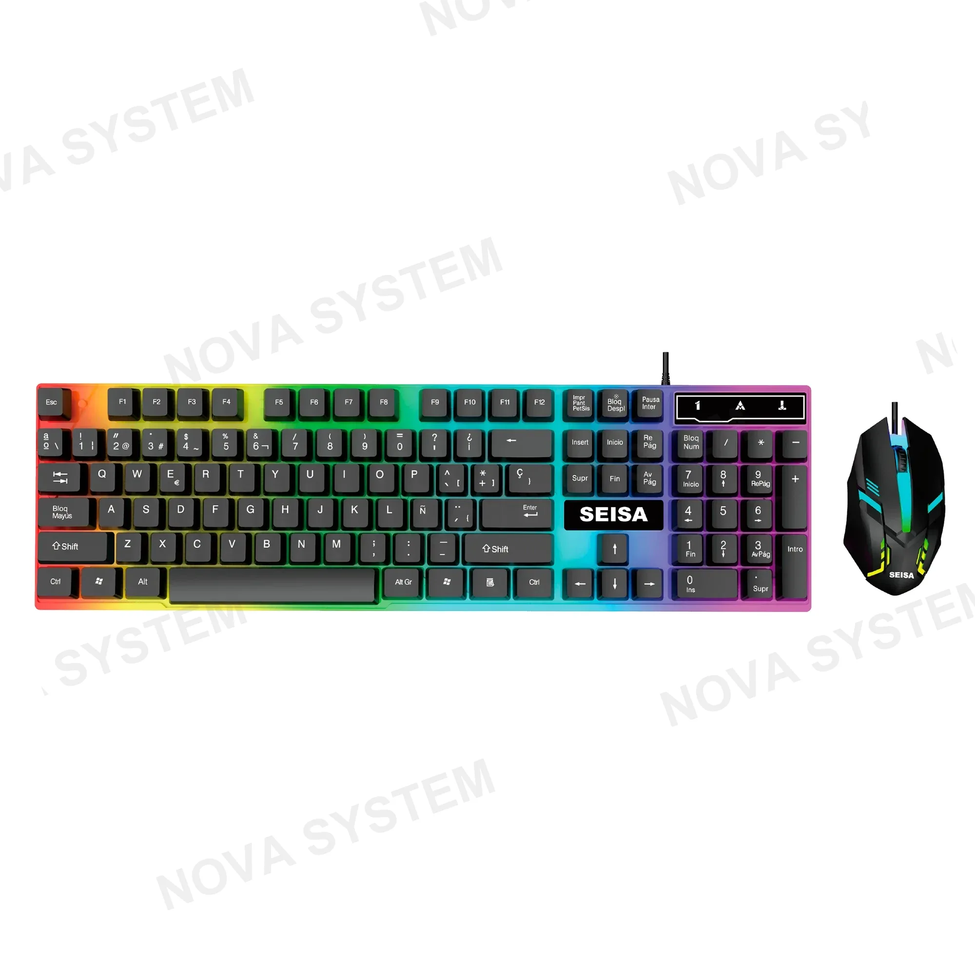 CMK-208 Kit Combo Game Iluminado Teclado Y Mouse Con Cable