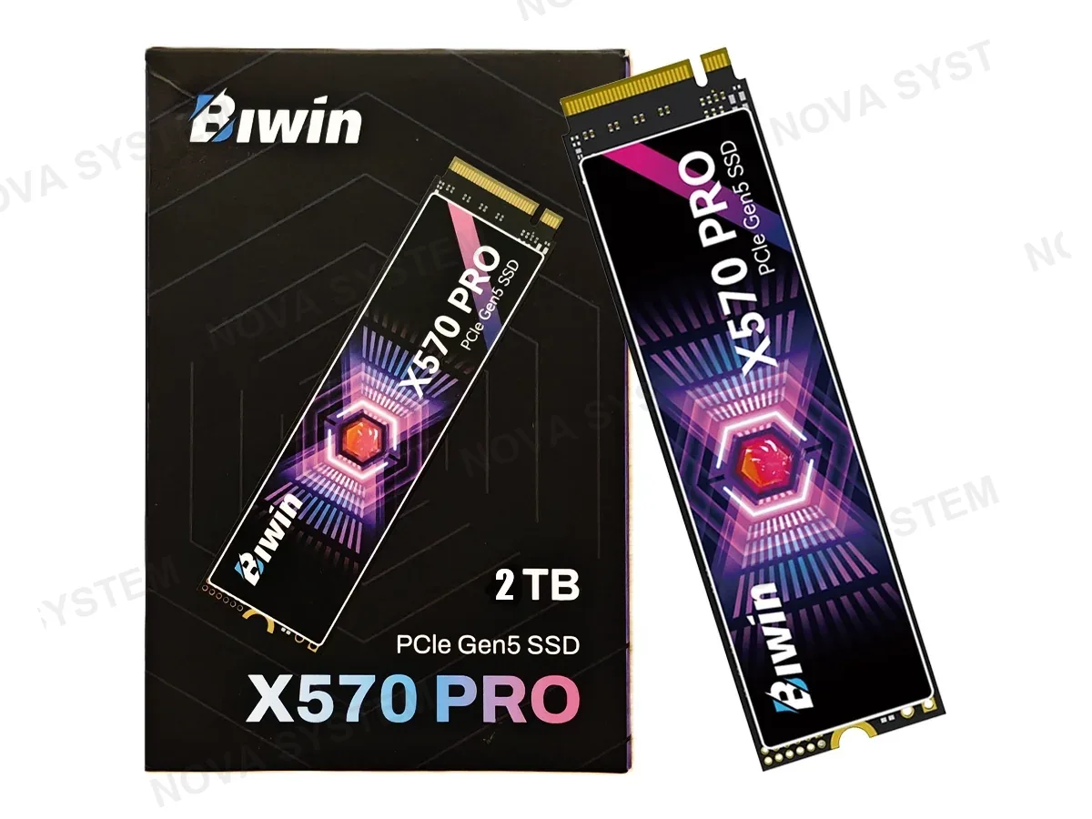 BIWIN UNIDAD DE ALMACENAMIENTO SSD M.2 PCIE BIWIN X570 PRO 2TB, 2280 (BX570DN02TB-RGX) 14000MB/S