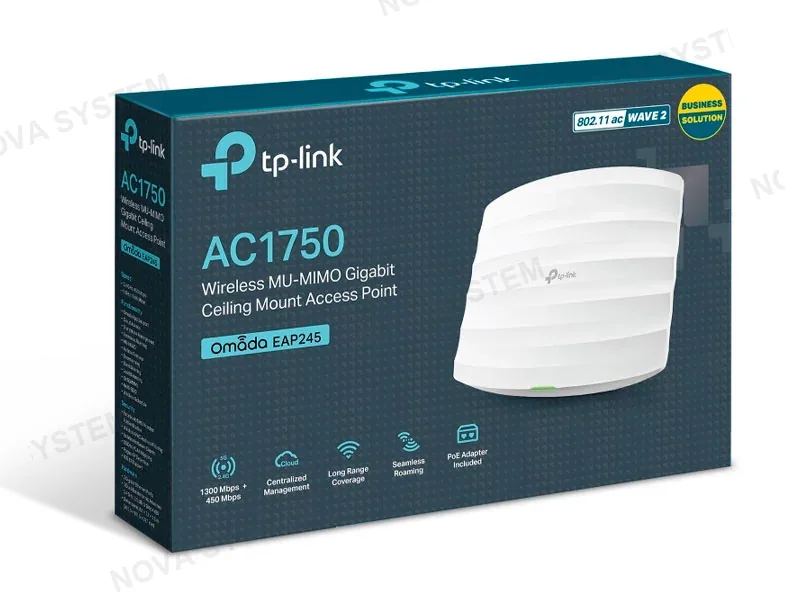 TP-LINK Oferta ACCESS POINT TP-LINK EAP245- OMADA AC1750 WIRELESS MU-MIMO