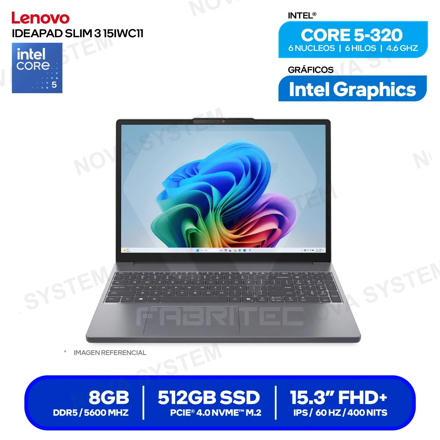LENOVO ( 83RR00GVLM ) LAPTOP LENOVO IDEAPAD SLIM 3 15IWC11 ( 83RR00GVLM ) | I...