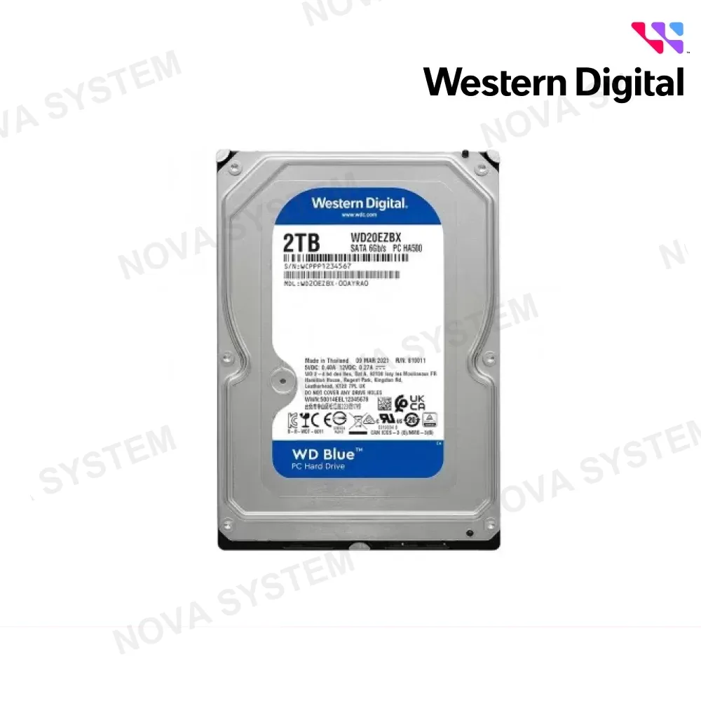 DISCO DURO WESTER DIGITAL 2TB ( WD20EZBX ) AZUL | 64MB | 7200 RPM
