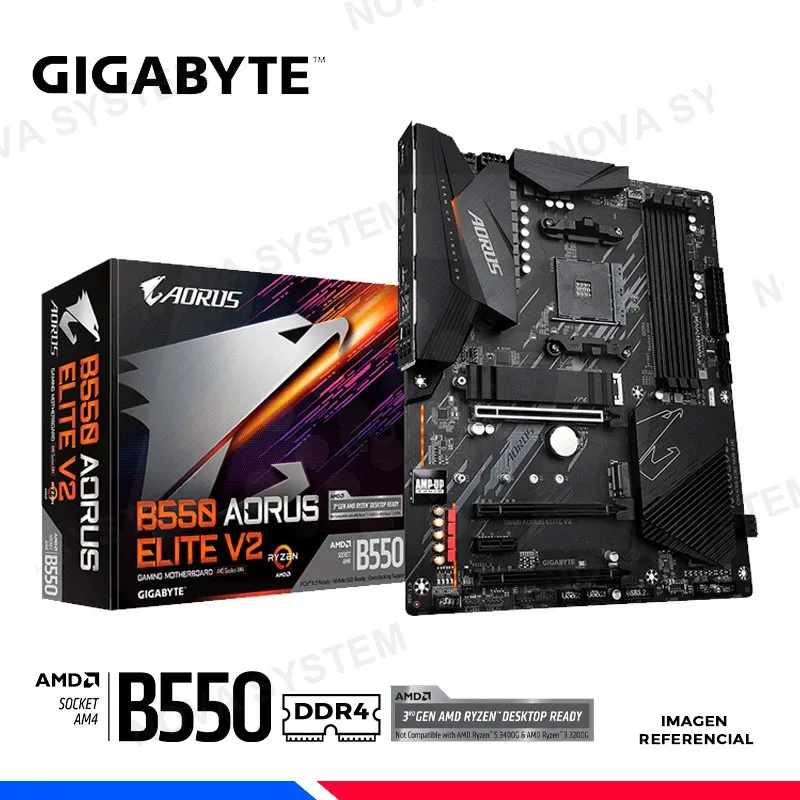 MAIBOARD GIGABYTE B550 AORUS ELITE V2, AM4, AMD