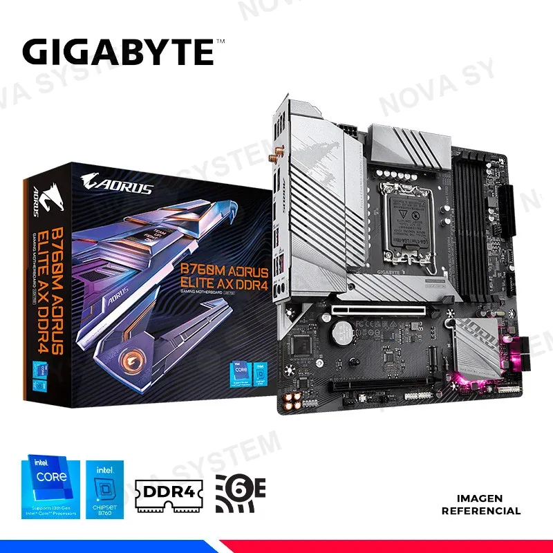 GIGABYTE MAINBOARD GIGABYTE B760M A ELITE AX DDR4, LGA 1700