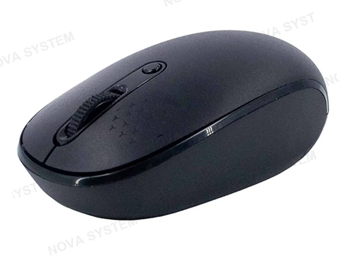 TEROS MOUSE INALÁMBRICO TEROS TE-1237S, BT 5.0, 2.4 GHZ, 4 BOTONES, COLOR NEGRO