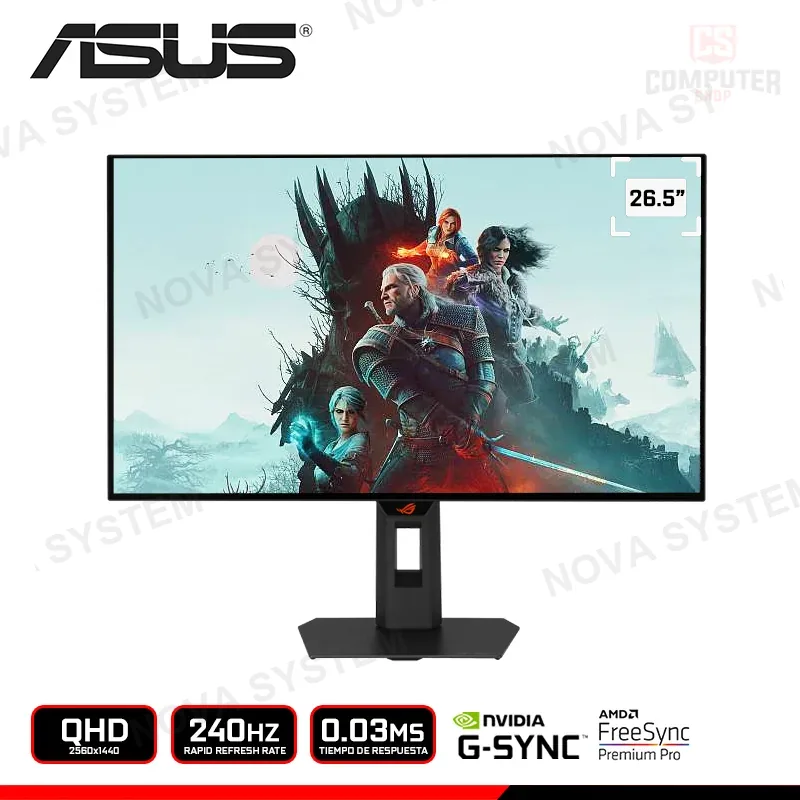ASUS MONITOR ASUS ROG STRIX WOLED XG27AQDMGR 26.5" QHD 2560x1440/240HZ/0.03MS/COMPUTERSHOP