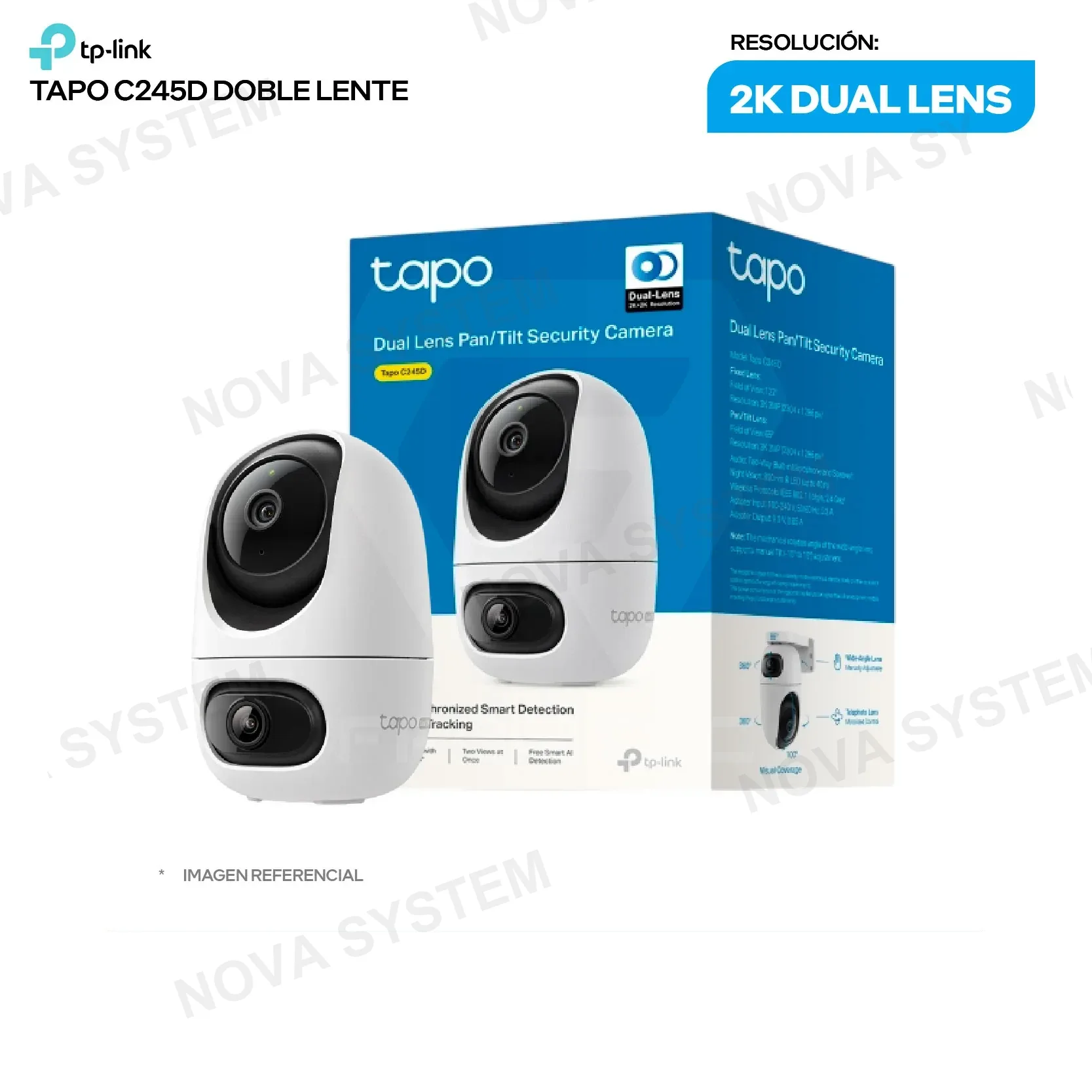 TP-LINK TAPO TAPO C245D CAMARA DE VIGILANCIA CLOUD WIFI TP-LINK TAPO C245D DOB...