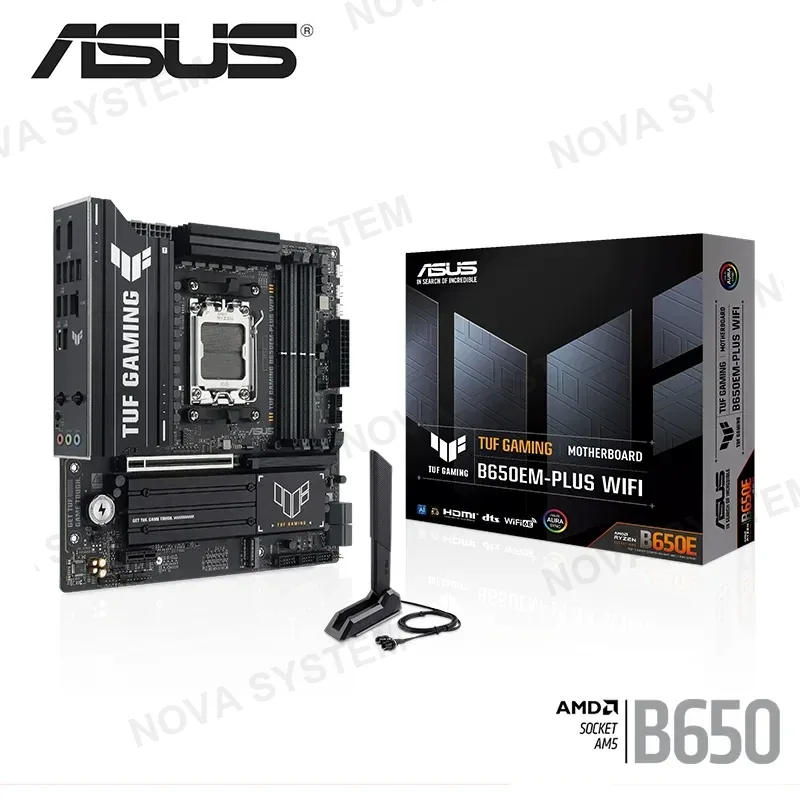 PLACA ASUS TUF GAMING B650EM-PLUS WIFI M.ATX DDR5 AMD AM5 (PN:90MB1LU0-M0EAY0) COMPUTERSHOP