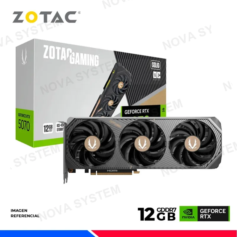 ZOTAC VGA ZOTAC GAMING GEFORCE RTX 5070 SOLID OC 12GB GDDR7