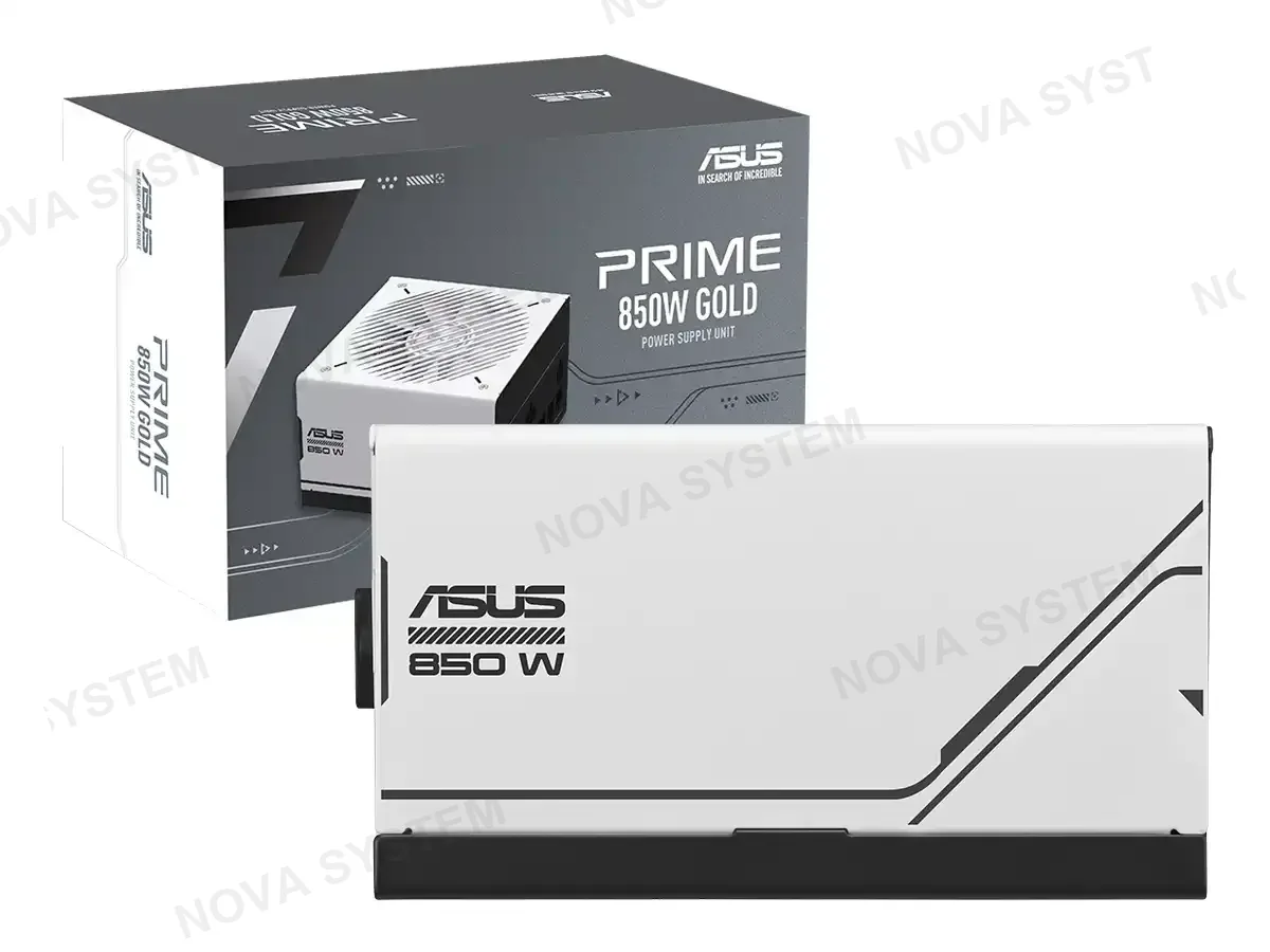 ASUS FUENTE DE PODER ASUS 850W PRIME (AP-850G) ATX, 80 PLUS GOLD, MODULAR, NEGRO Y BLANCO